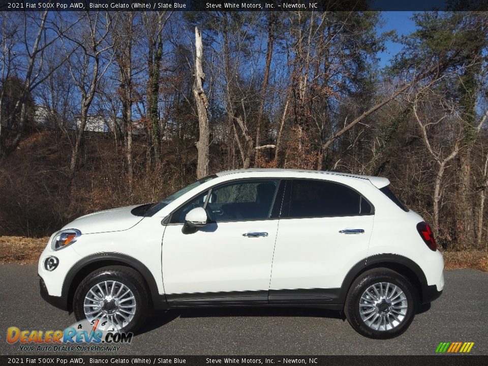 Bianco Gelato (White) 2021 Fiat 500X Pop AWD Photo #1