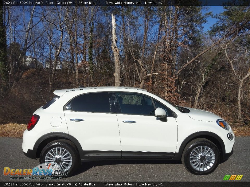 Bianco Gelato (White) 2021 Fiat 500X Pop AWD Photo #5