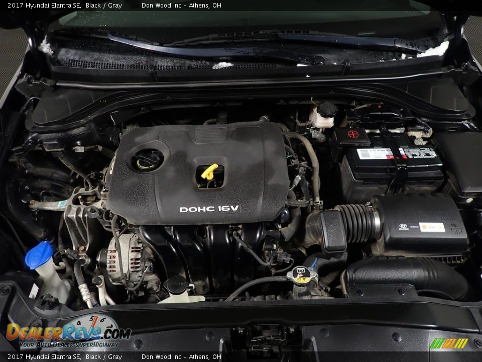 2017 Hyundai Elantra SE Black / Gray Photo #7