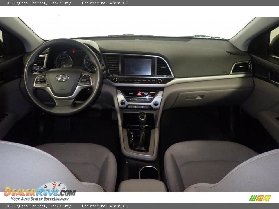 2017 Hyundai Elantra SE Black / Gray Photo #24