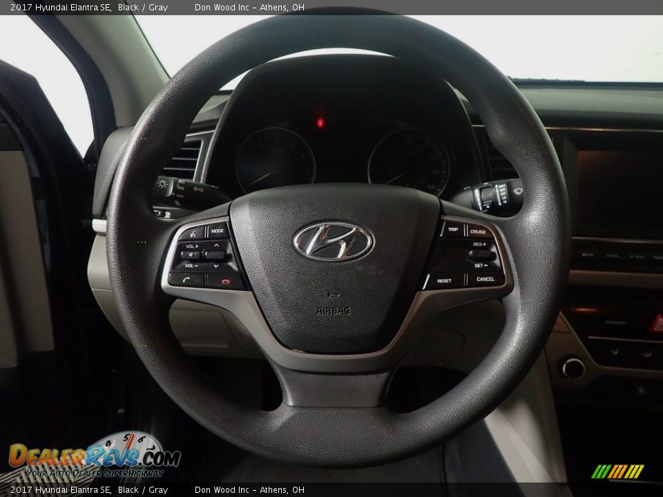 2017 Hyundai Elantra SE Black / Gray Photo #27