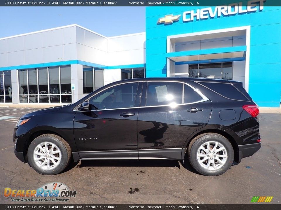 2018 Chevrolet Equinox LT AWD Mosaic Black Metallic / Jet Black Photo #3