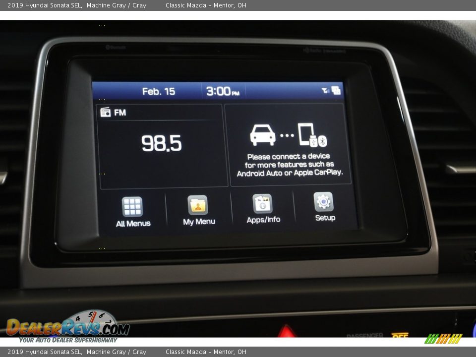 2019 Hyundai Sonata SEL Machine Gray / Gray Photo #10