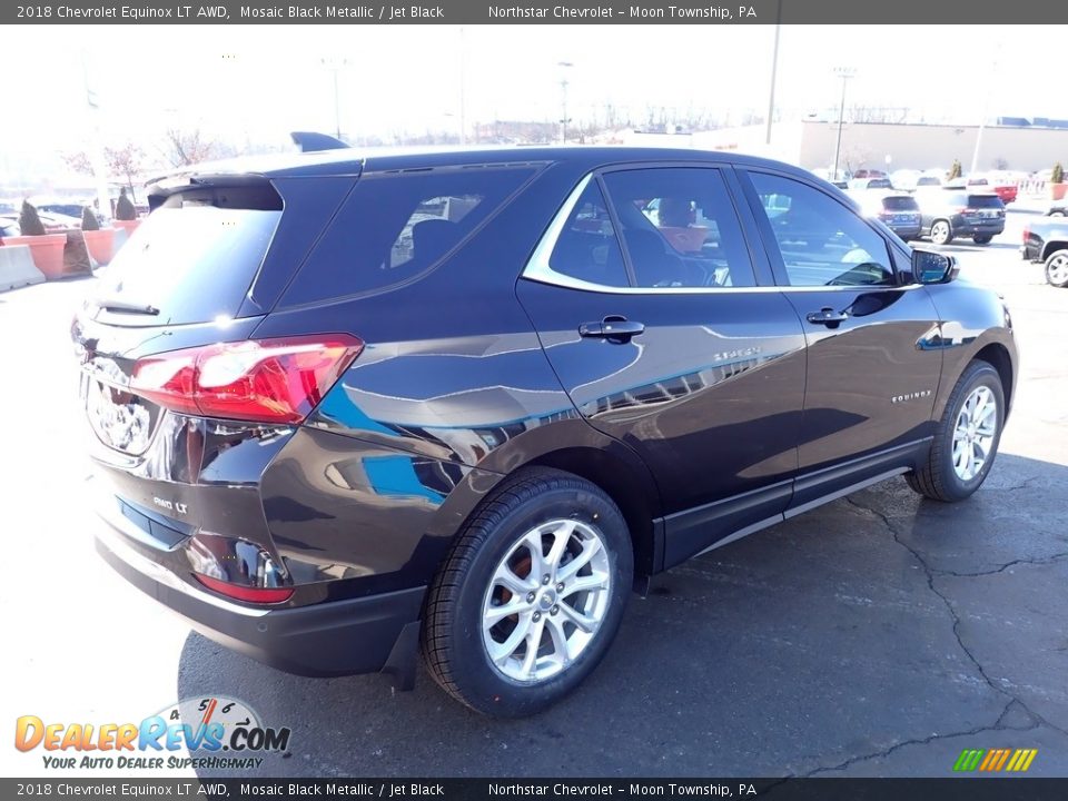 2018 Chevrolet Equinox LT AWD Mosaic Black Metallic / Jet Black Photo #9