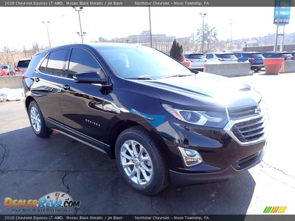 2018 Chevrolet Equinox LT AWD Mosaic Black Metallic / Jet Black Photo #11