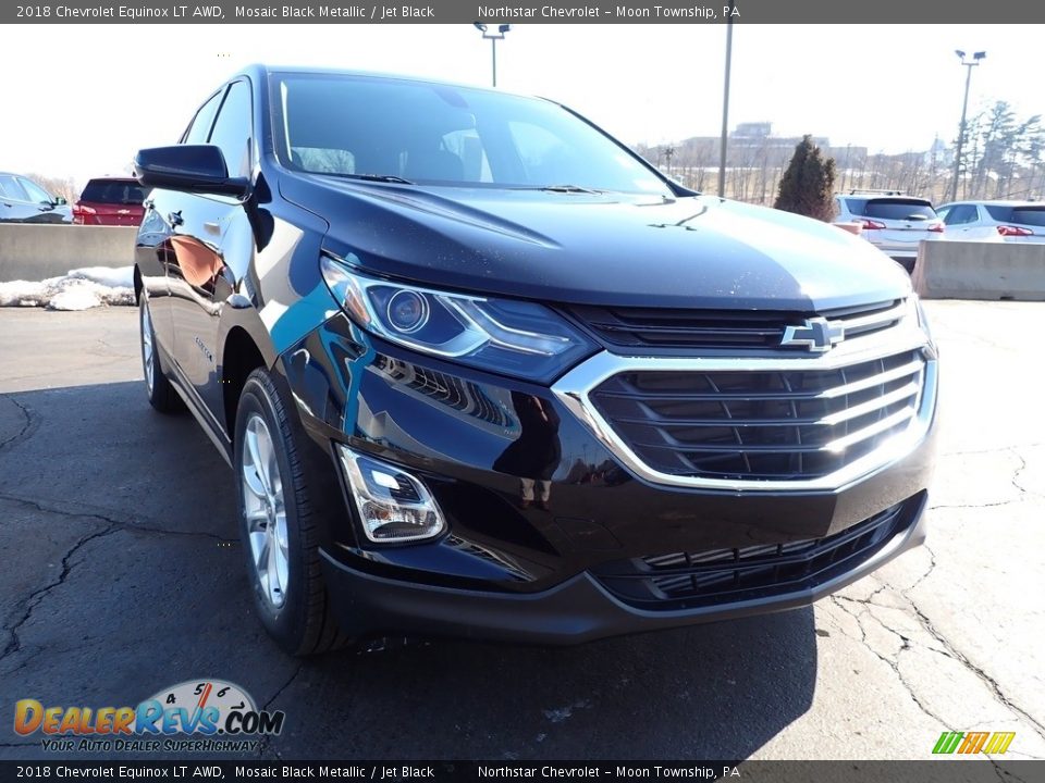 2018 Chevrolet Equinox LT AWD Mosaic Black Metallic / Jet Black Photo #12