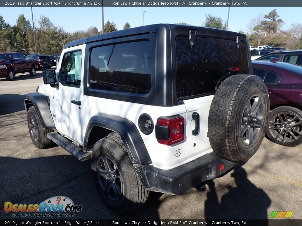 2019 Jeep Wrangler Sport 4x4 Bright White / Black Photo #3