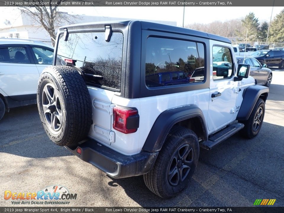 2019 Jeep Wrangler Sport 4x4 Bright White / Black Photo #4