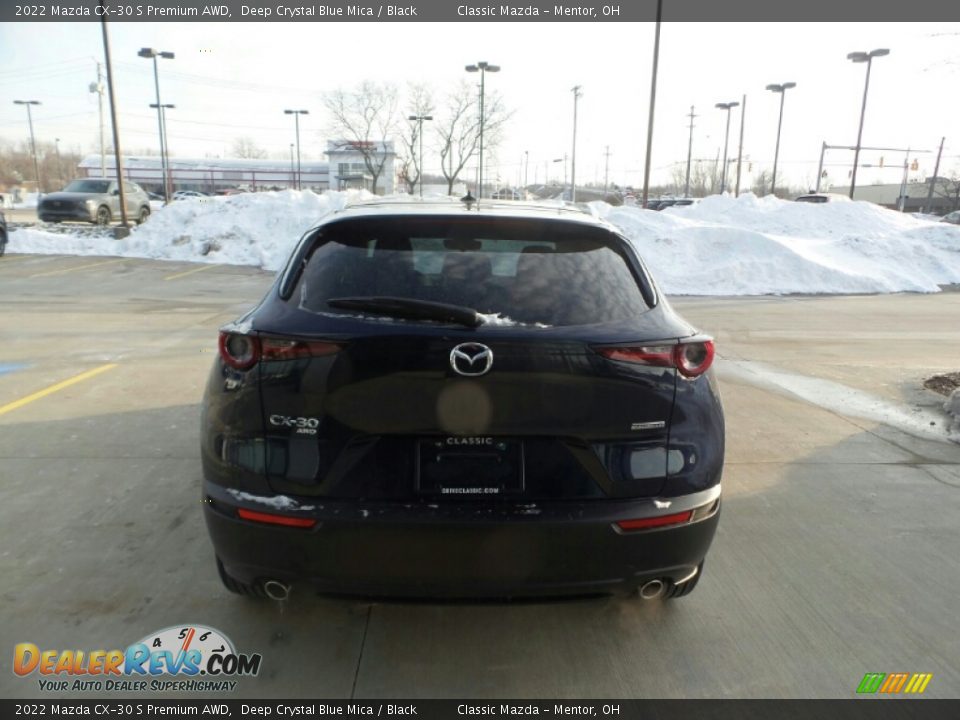 2022 Mazda CX-30 S Premium AWD Deep Crystal Blue Mica / Black Photo #5
