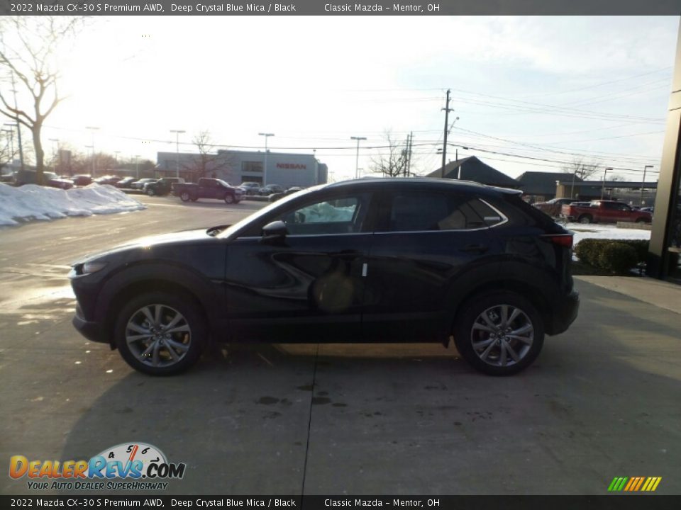 2022 Mazda CX-30 S Premium AWD Deep Crystal Blue Mica / Black Photo #6