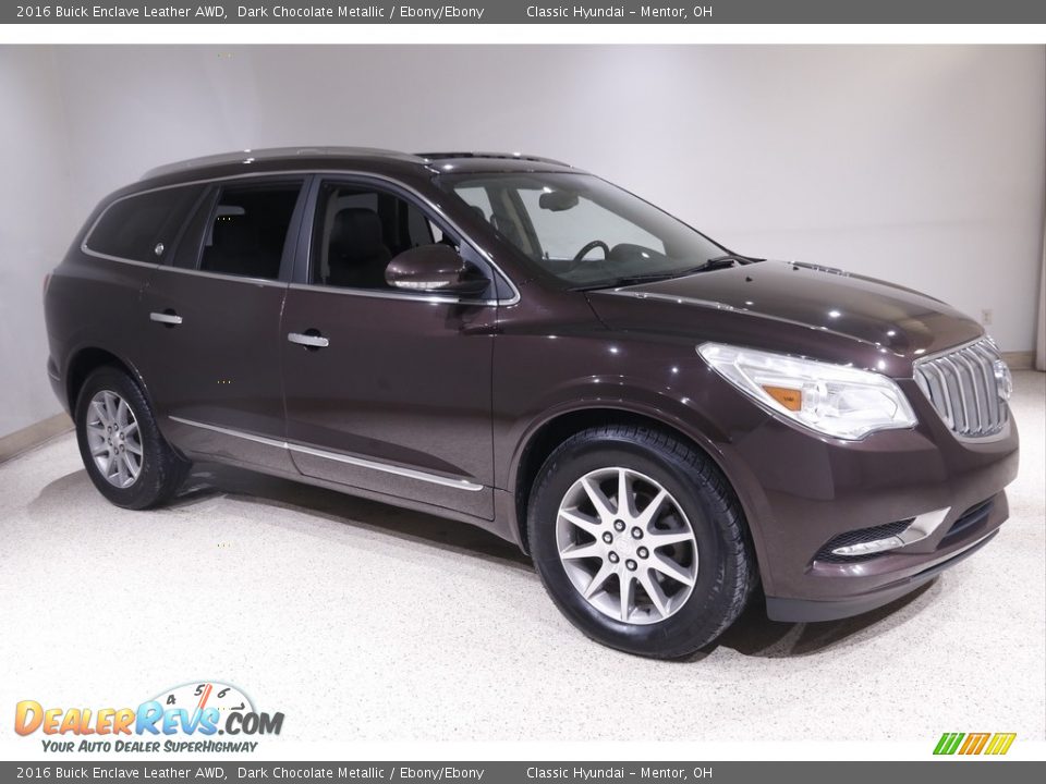 2016 Buick Enclave Leather AWD Dark Chocolate Metallic / Ebony/Ebony Photo #1