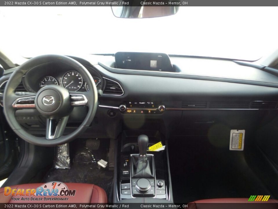 2022 Mazda CX-30 S Carbon Edition AWD Polymetal Gray Metallic / Red Photo #3