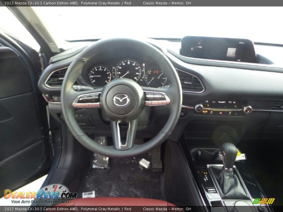 2022 Mazda CX-30 S Carbon Edition AWD Polymetal Gray Metallic / Red Photo #4