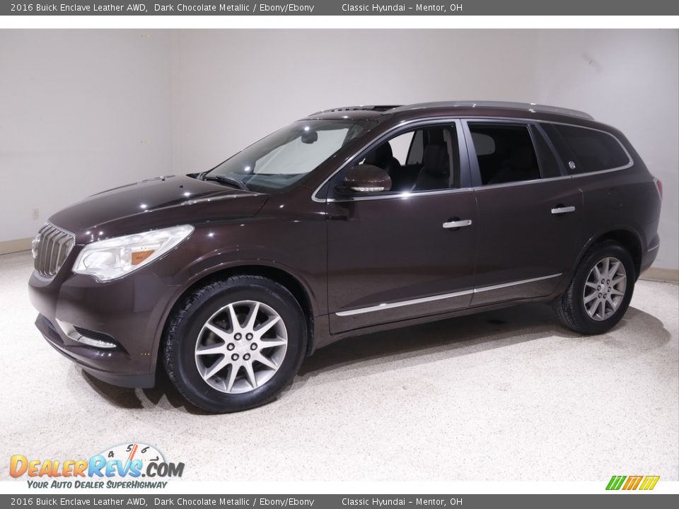 2016 Buick Enclave Leather AWD Dark Chocolate Metallic / Ebony/Ebony Photo #3