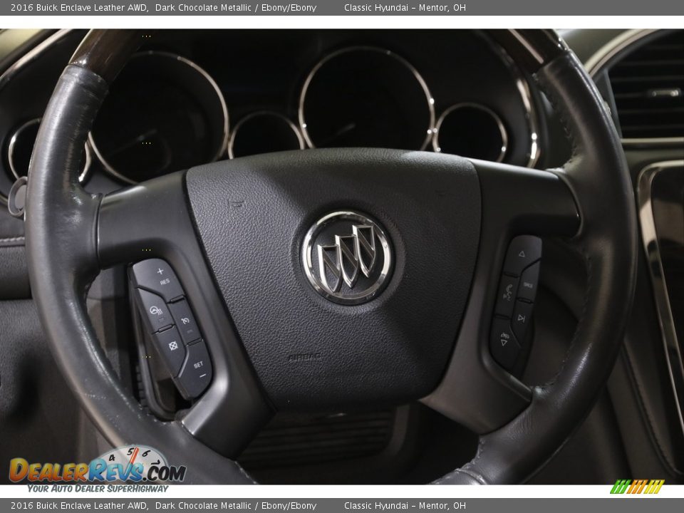2016 Buick Enclave Leather AWD Dark Chocolate Metallic / Ebony/Ebony Photo #7