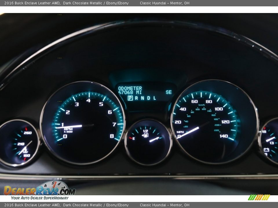 2016 Buick Enclave Leather AWD Dark Chocolate Metallic / Ebony/Ebony Photo #8