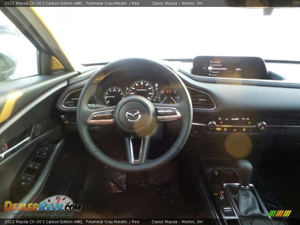 2022 Mazda CX-30 S Carbon Edition AWD Polymetal Gray Metallic / Red Photo #4