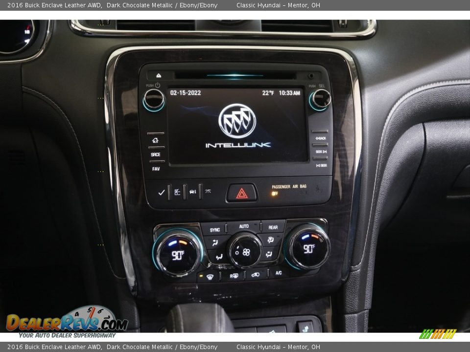 2016 Buick Enclave Leather AWD Dark Chocolate Metallic / Ebony/Ebony Photo #9