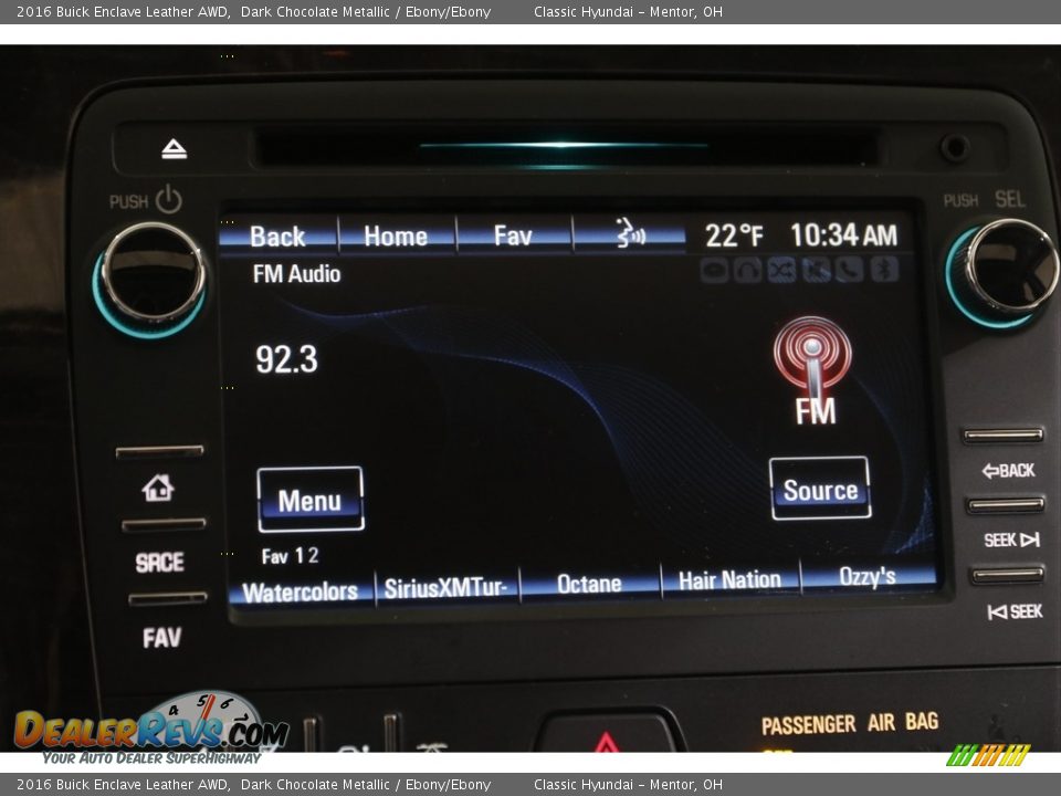 2016 Buick Enclave Leather AWD Dark Chocolate Metallic / Ebony/Ebony Photo #10