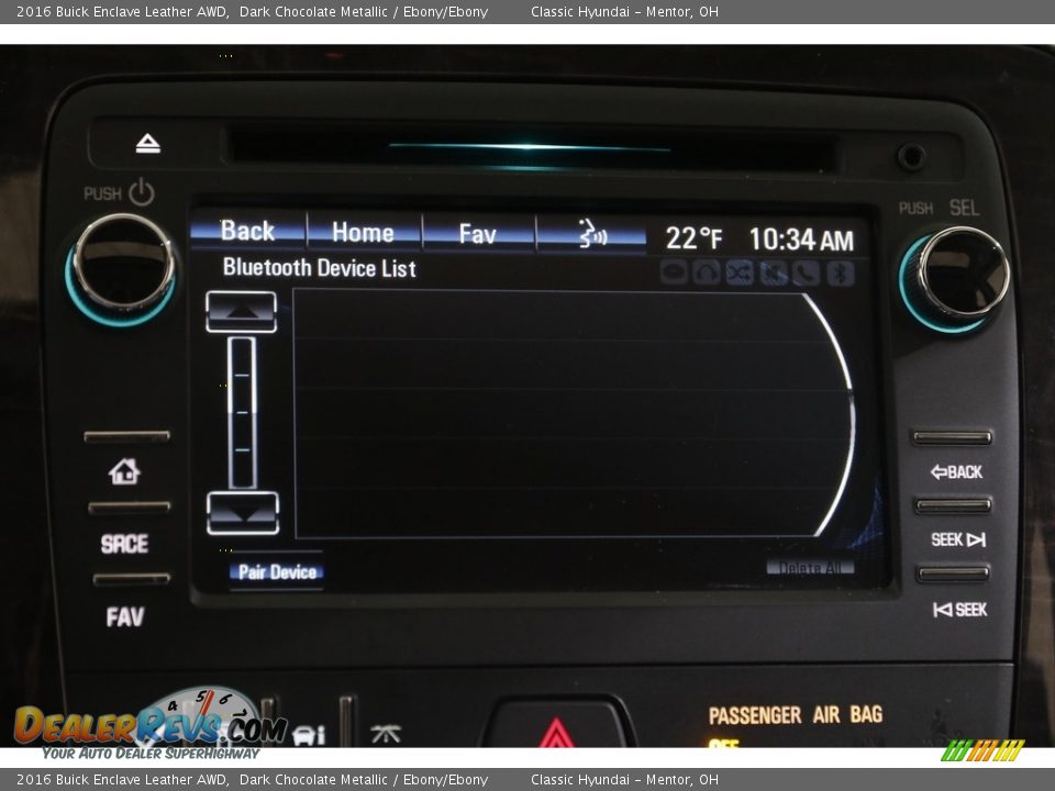 2016 Buick Enclave Leather AWD Dark Chocolate Metallic / Ebony/Ebony Photo #11