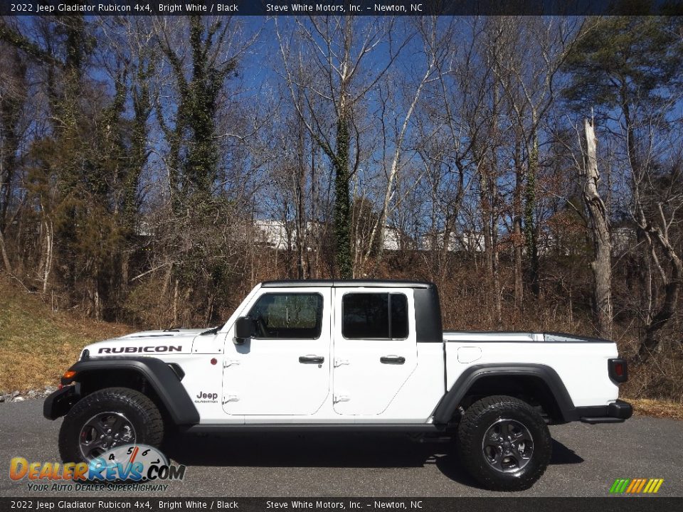 2022 Jeep Gladiator Rubicon 4x4 Bright White / Black Photo #1