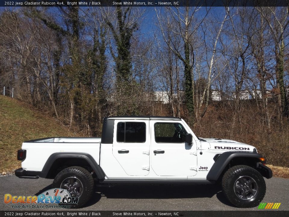 2022 Jeep Gladiator Rubicon 4x4 Bright White / Black Photo #5