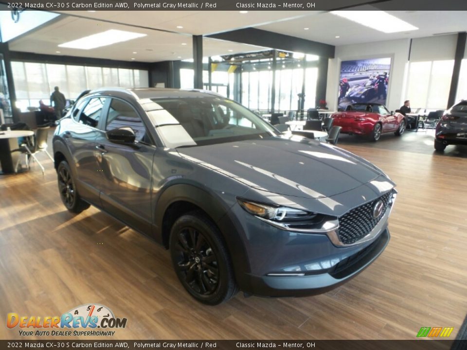 Front 3/4 View of 2022 Mazda CX-30 S Carbon Edition AWD Photo #1