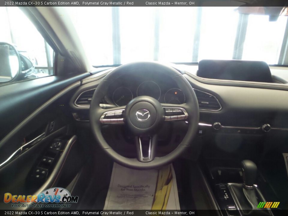 2022 Mazda CX-30 S Carbon Edition AWD Steering Wheel Photo #4