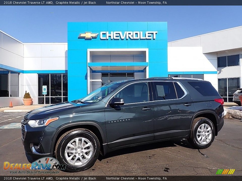 2018 Chevrolet Traverse LT AWD Graphite Metallic / Jet Black Photo #1