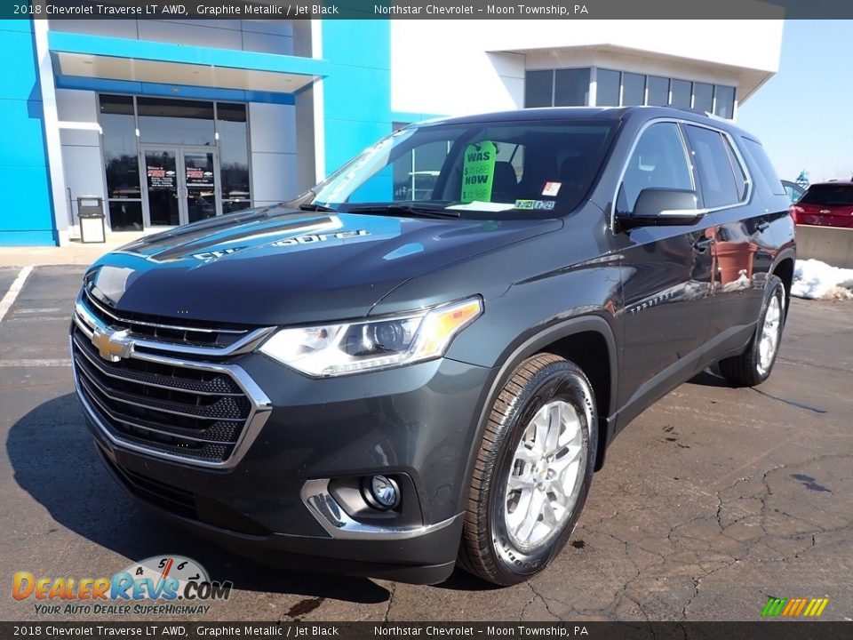 2018 Chevrolet Traverse LT AWD Graphite Metallic / Jet Black Photo #2