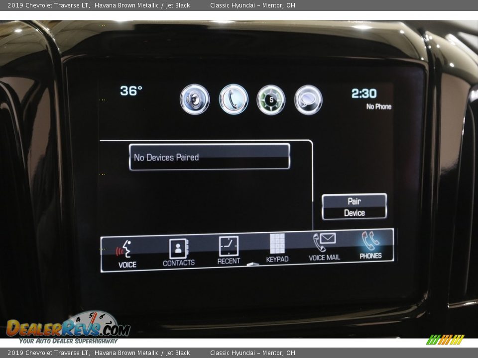 2019 Chevrolet Traverse LT Havana Brown Metallic / Jet Black Photo #11