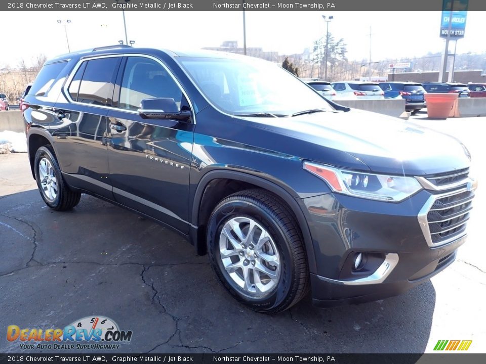 2018 Chevrolet Traverse LT AWD Graphite Metallic / Jet Black Photo #11