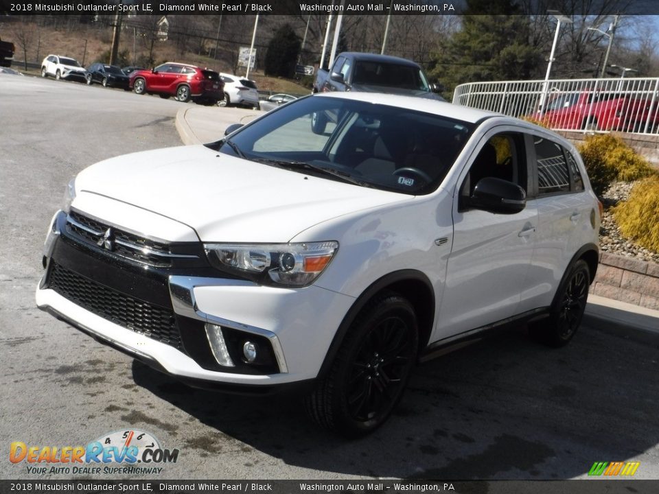 2018 Mitsubishi Outlander Sport LE Diamond White Pearl / Black Photo #11