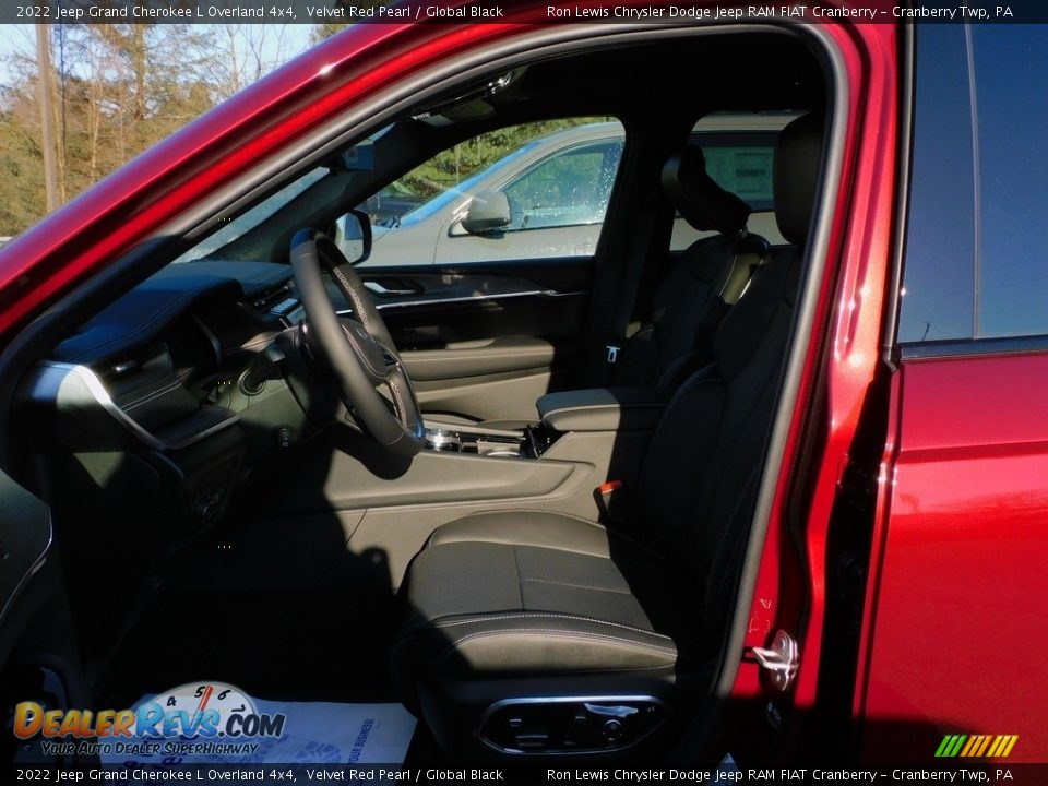 2022 Jeep Grand Cherokee L Overland 4x4 Velvet Red Pearl / Global Black Photo #11
