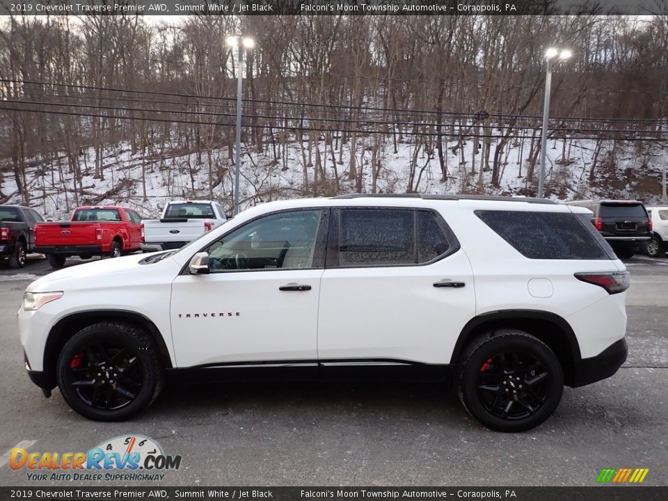 Summit White 2019 Chevrolet Traverse Premier AWD Photo #6