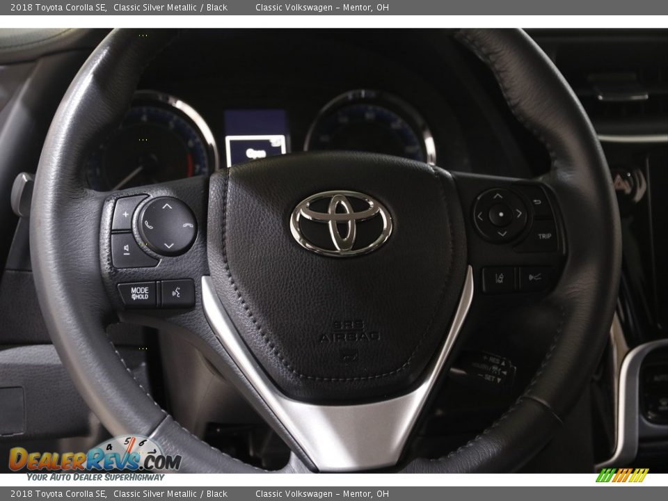 2018 Toyota Corolla SE Classic Silver Metallic / Black Photo #7