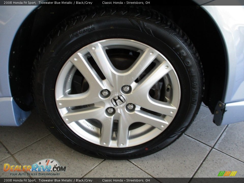 2008 Honda Fit Sport Tidewater Blue Metallic / Black/Grey Photo #5