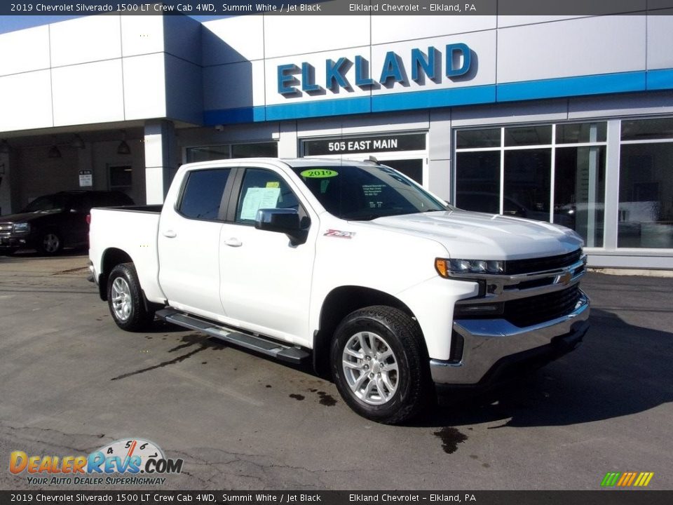 2019 Chevrolet Silverado 1500 LT Crew Cab 4WD Summit White / Jet Black Photo #1