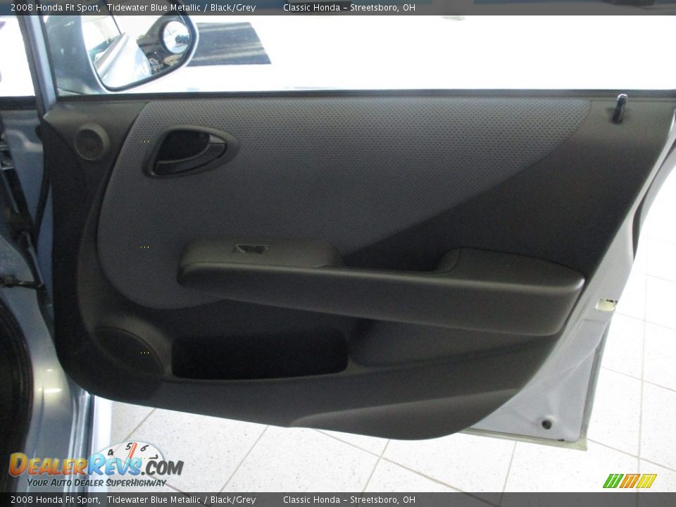 2008 Honda Fit Sport Tidewater Blue Metallic / Black/Grey Photo #14