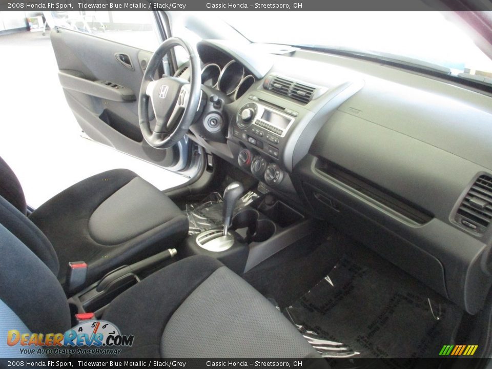 2008 Honda Fit Sport Tidewater Blue Metallic / Black/Grey Photo #15