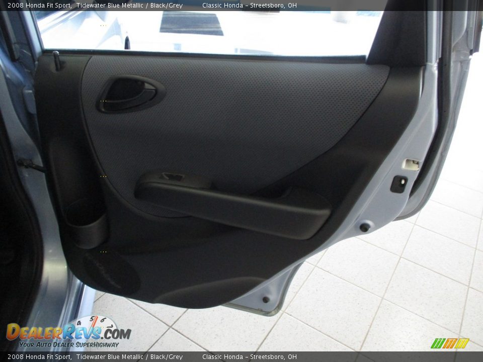 2008 Honda Fit Sport Tidewater Blue Metallic / Black/Grey Photo #17