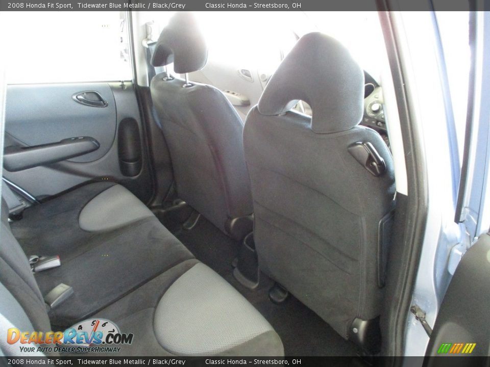 2008 Honda Fit Sport Tidewater Blue Metallic / Black/Grey Photo #18