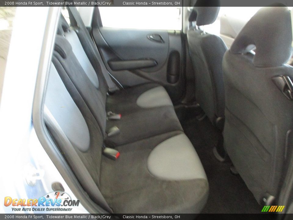 2008 Honda Fit Sport Tidewater Blue Metallic / Black/Grey Photo #19