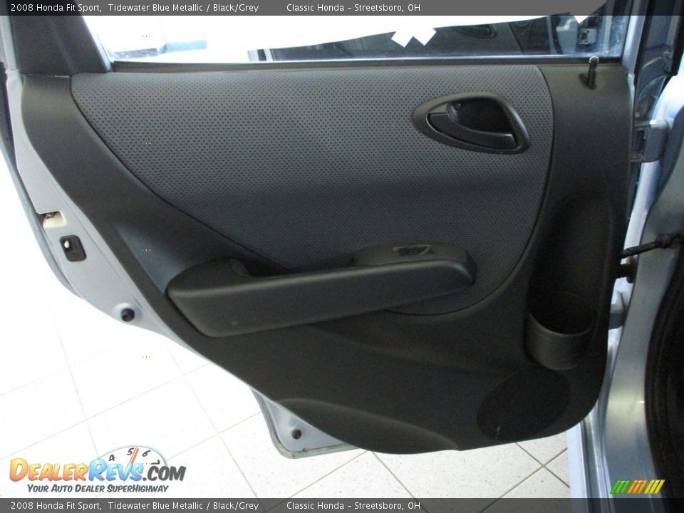 2008 Honda Fit Sport Tidewater Blue Metallic / Black/Grey Photo #22