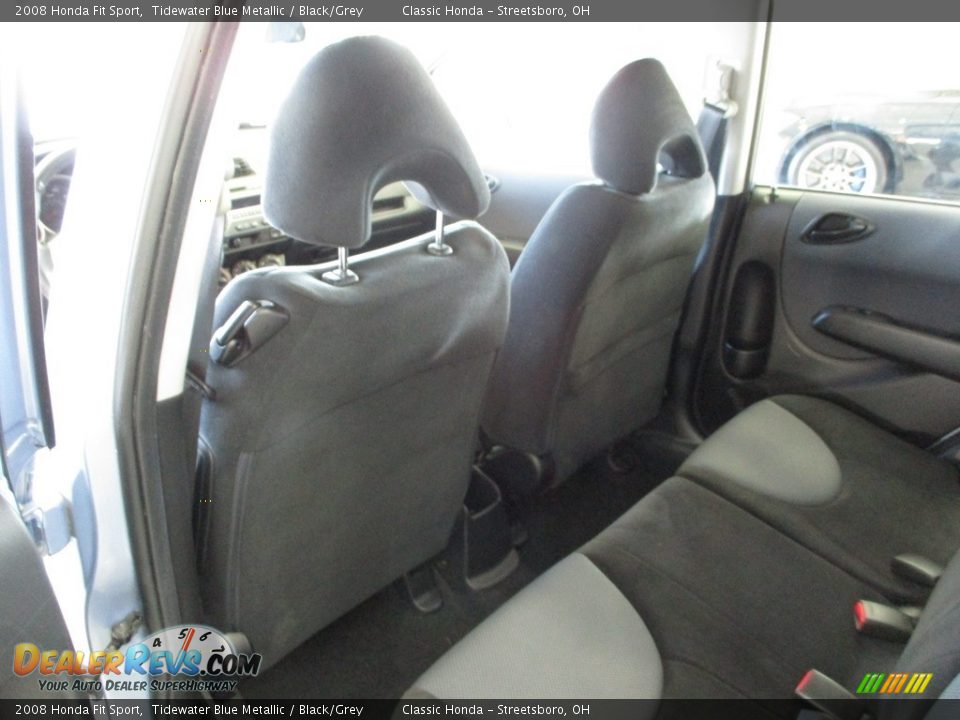 2008 Honda Fit Sport Tidewater Blue Metallic / Black/Grey Photo #23