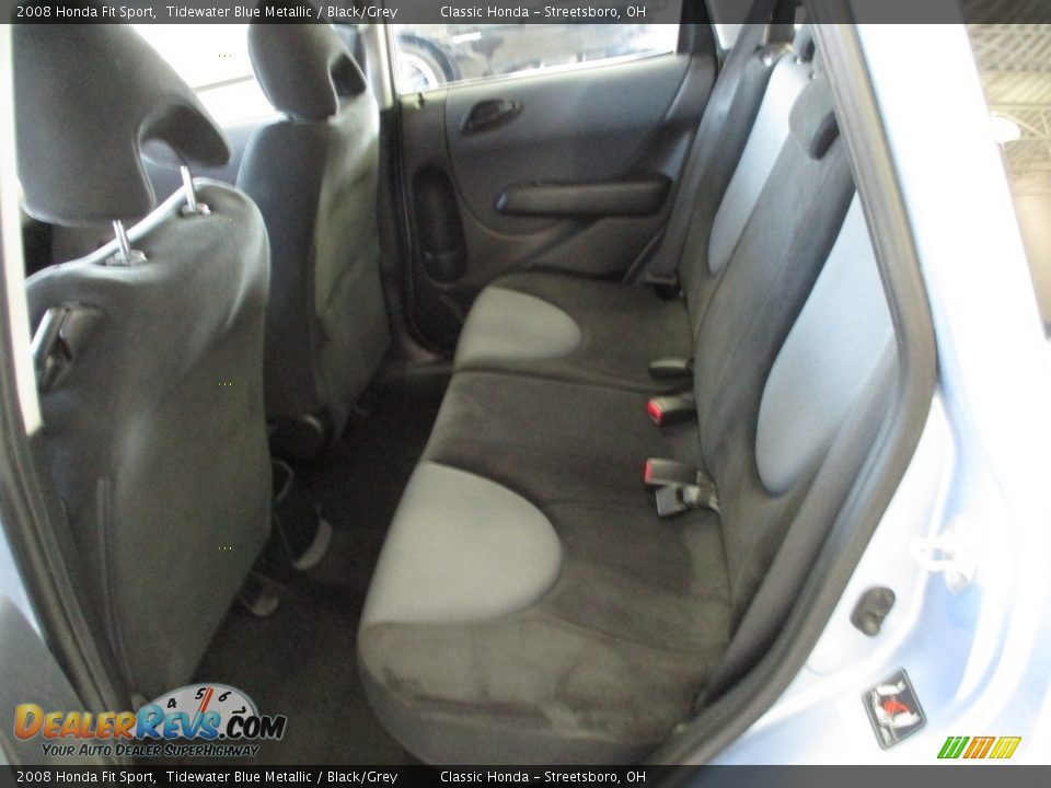 2008 Honda Fit Sport Tidewater Blue Metallic / Black/Grey Photo #24