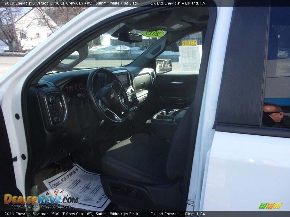 2019 Chevrolet Silverado 1500 LT Crew Cab 4WD Summit White / Jet Black Photo #14