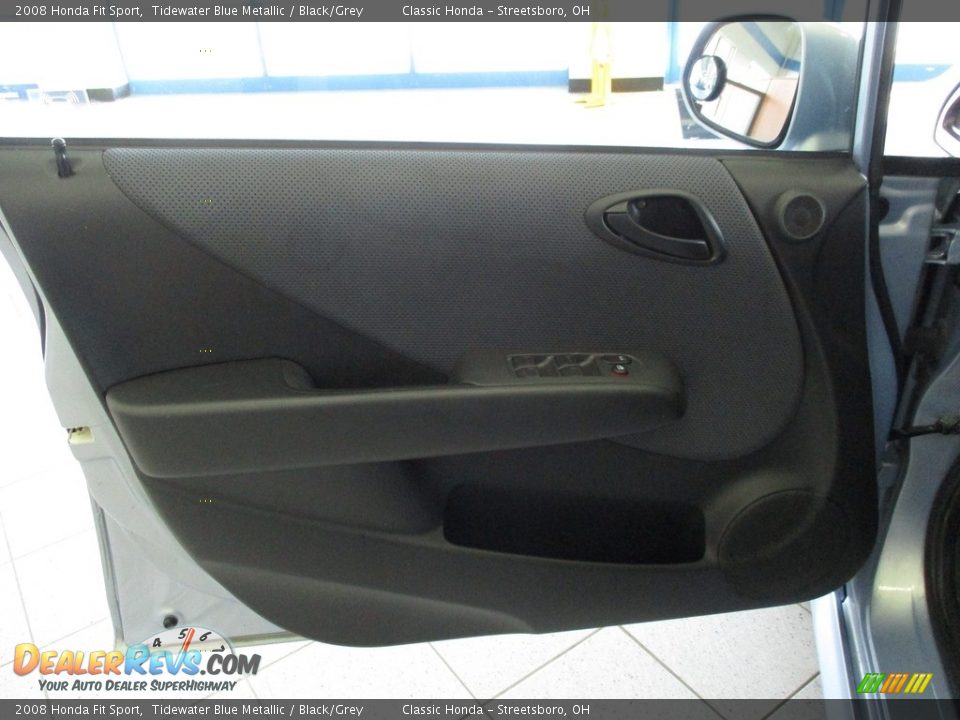 2008 Honda Fit Sport Tidewater Blue Metallic / Black/Grey Photo #26