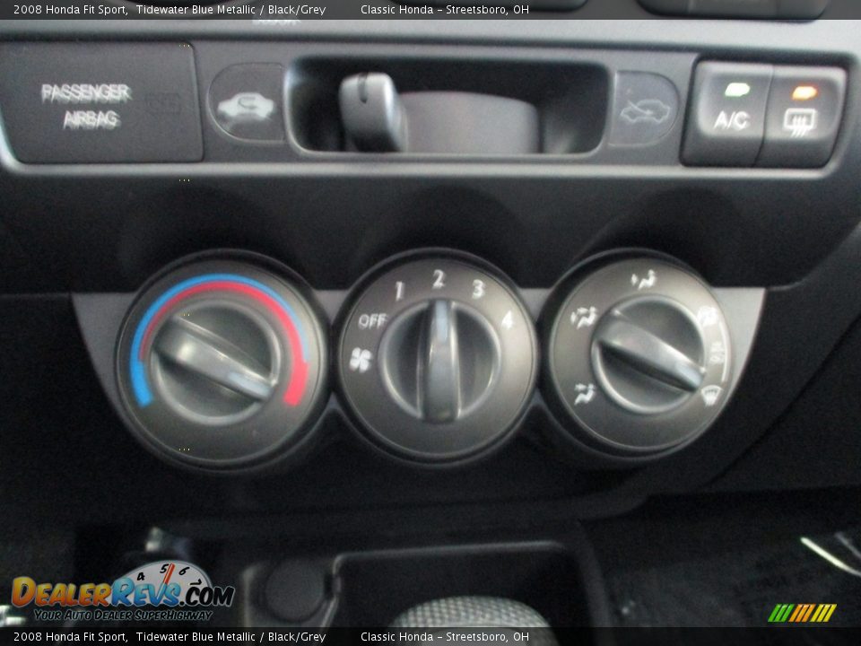 2008 Honda Fit Sport Tidewater Blue Metallic / Black/Grey Photo #32