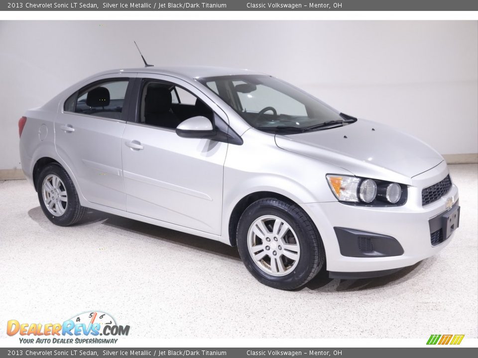 2013 Chevrolet Sonic LT Sedan Silver Ice Metallic / Jet Black/Dark Titanium Photo #1